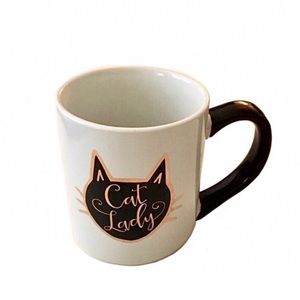 "Cat Lady" Stamp Large Ceramic Coffee Mug